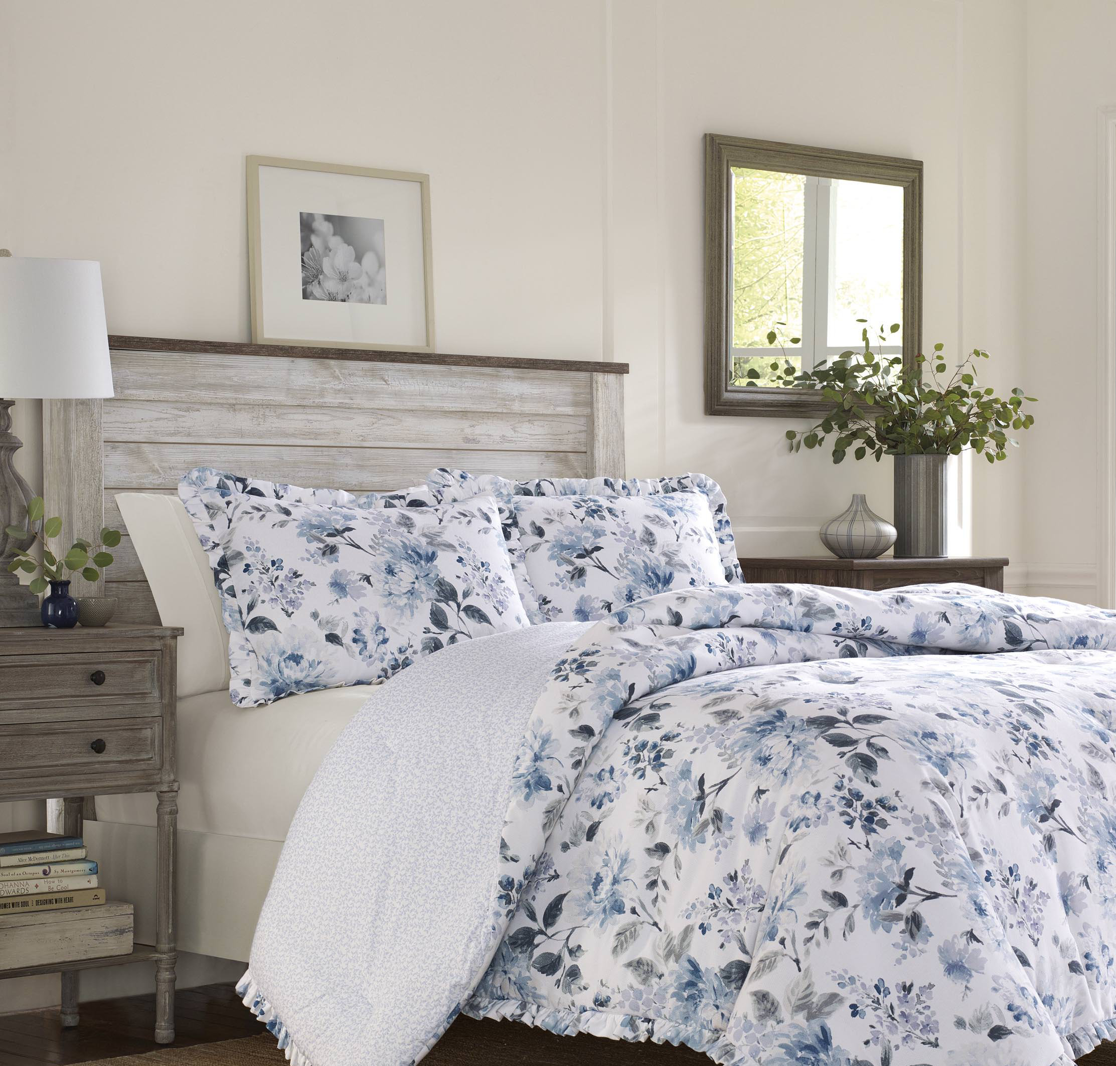 Laura+Ashley+Chloe+Blue+Cotton